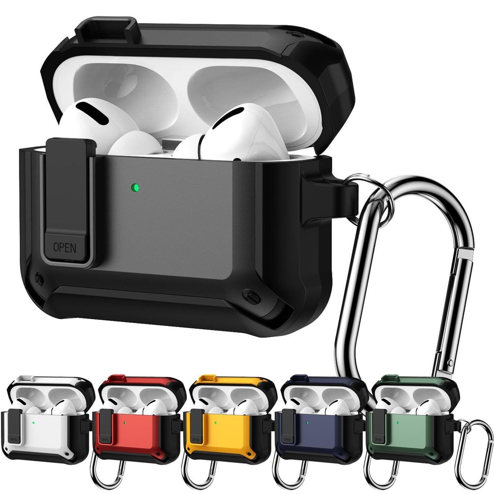 AirPods Pro 3 Shockproof Protective Case With Lock Clip And Wireless Charging Access 0