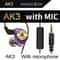 QKZ AK3 Bass Boost In Ear Headphones With Mic And 35mm Wired Earbuds 1