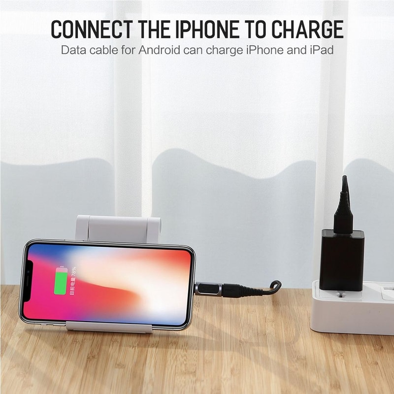 ROCK USB C To 8 Pin Audio Adapter For Headphones With Stable HiFi Sound 6