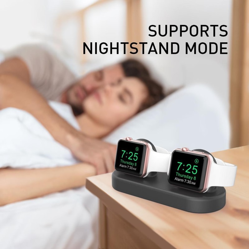 AhaStyle 2 In 1 Apple Watch Earbuds Charging Dock Stand 4