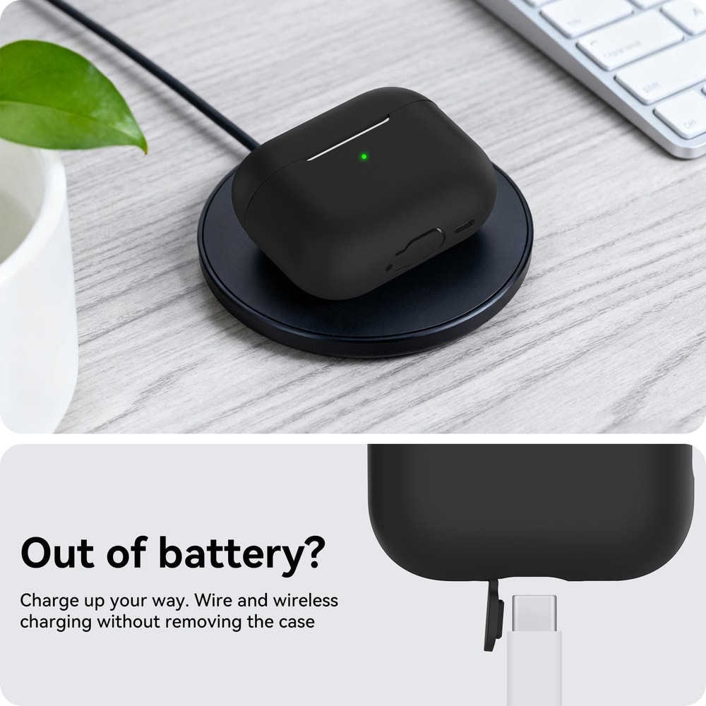 AhaStyle Silicone AirPods Pro 3 Case With Lanyard Shockproof Wireless Charging Cover 8