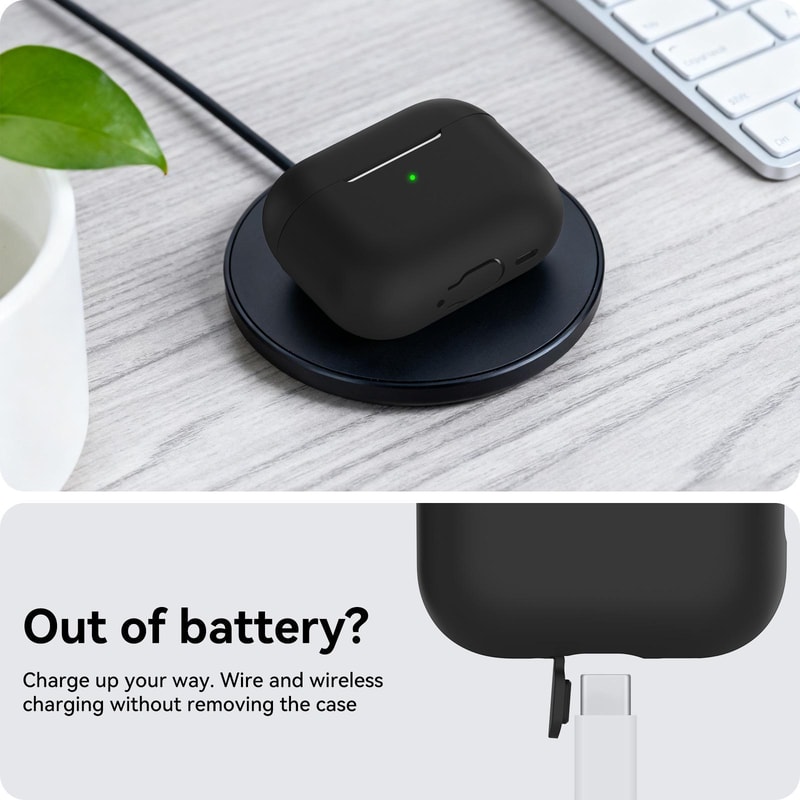 AhaStyle Silicone AirPods Pro 3 Case With Lanyard Shockproof Wireless Charging Cover 8