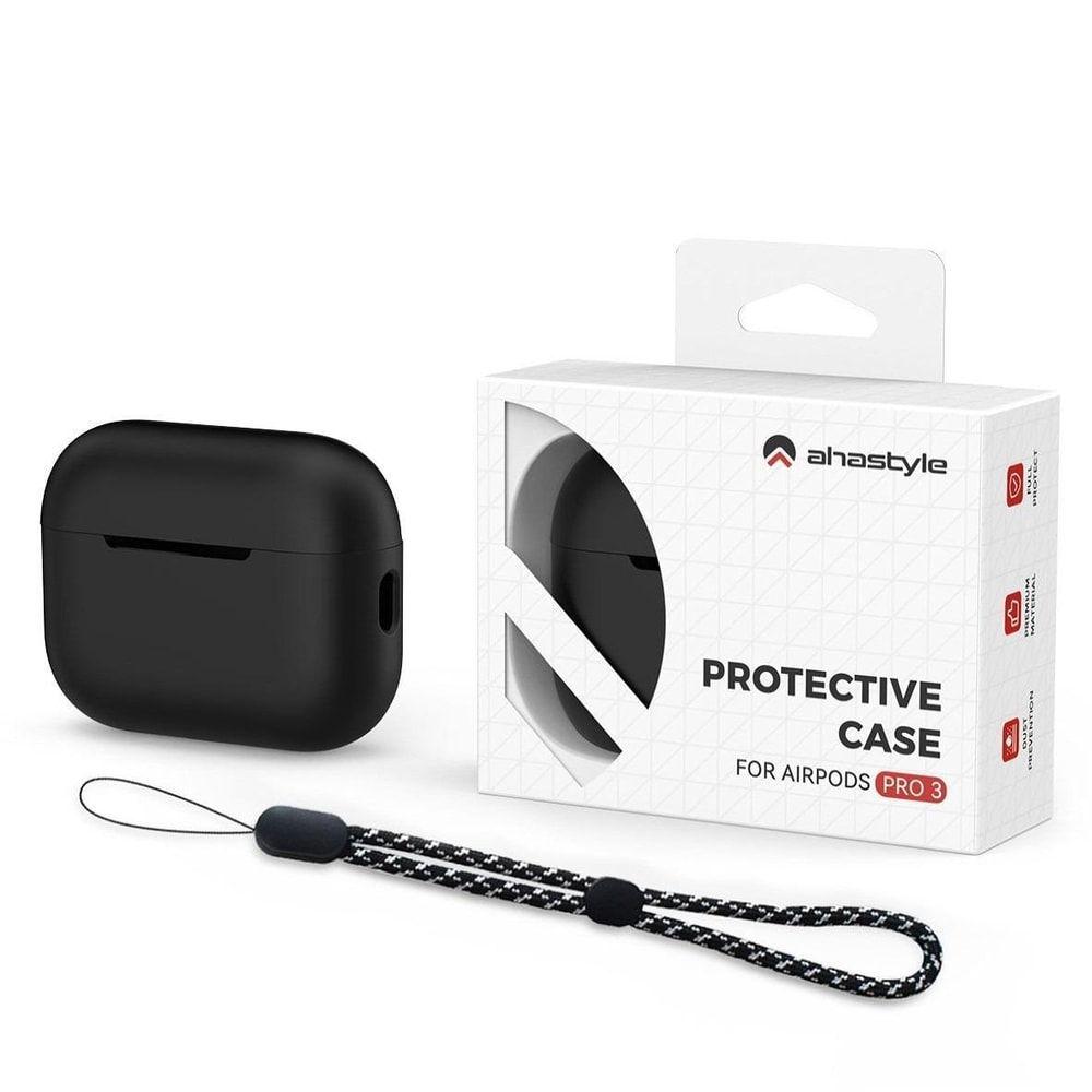 AhaStyle Silicone AirPods Pro 3 Case With Lanyard Shockproof Wireless Charging Cover 9