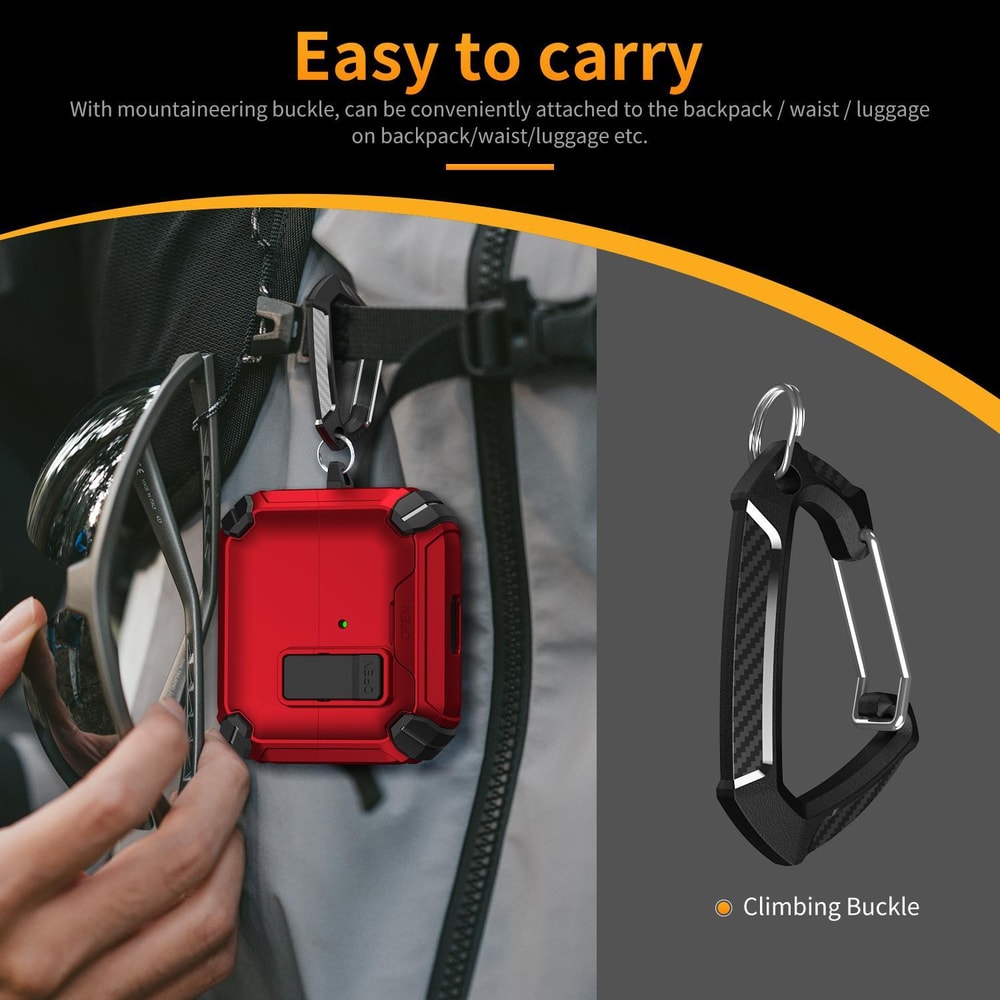 MagSafe Lock Case For Galaxy Buds 3 Pro With Carabiner Magnetic Stand 16