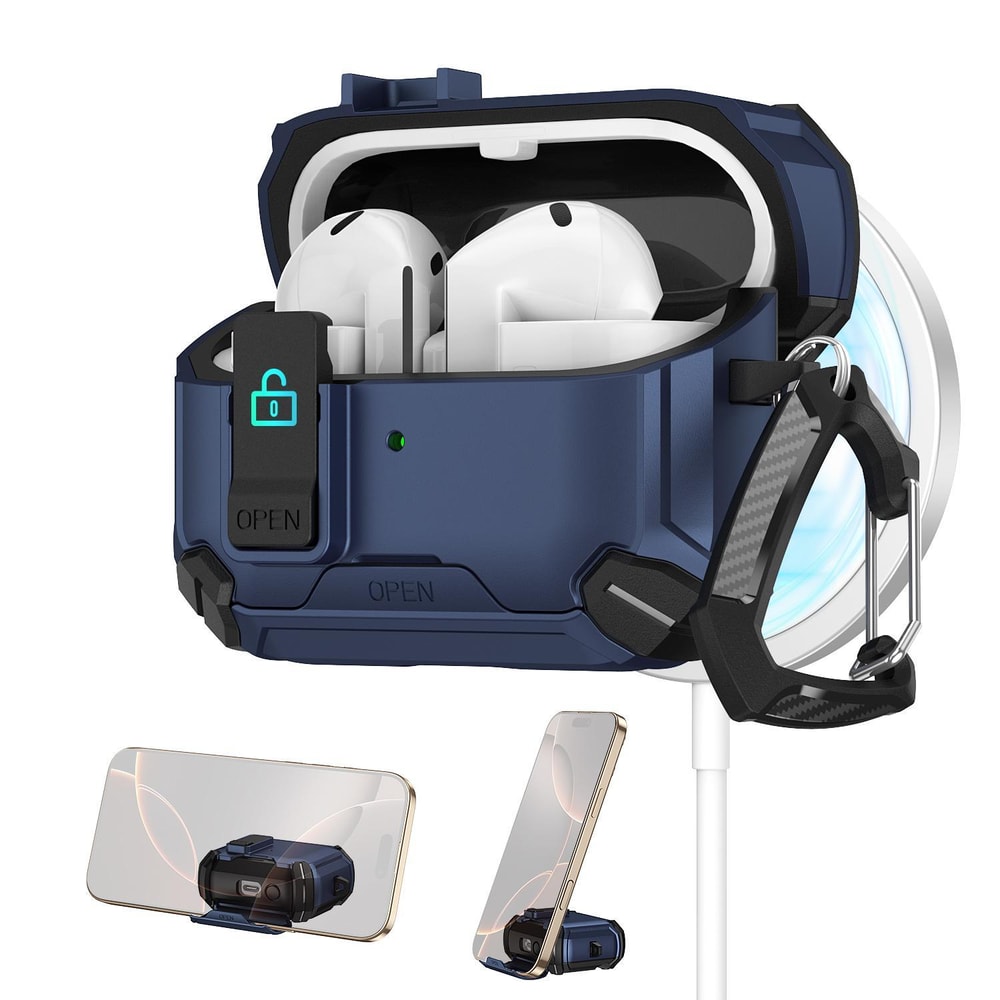 MagSafe Lock Case For Galaxy Buds 3 Pro With Carabiner Magnetic Stand 8