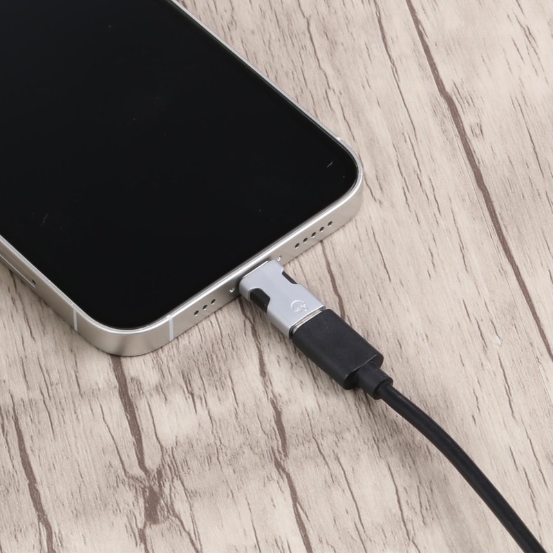 Portable 8 Pin To USB C Audio Adapter For Headphones And Type C Devices 2