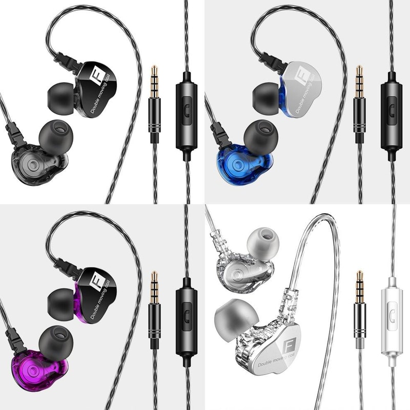 QKZ F910 Dual Dynamic Bass Earbuds With 35mm Wired In Ear Headphones 8