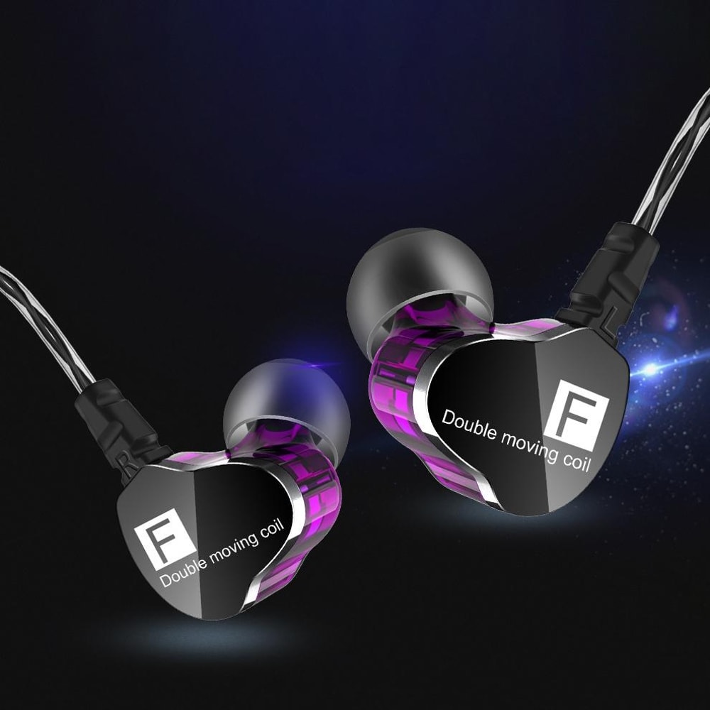 QKZ F910 Dual Dynamic Bass Earbuds With 35mm Wired In Ear Headphones 4