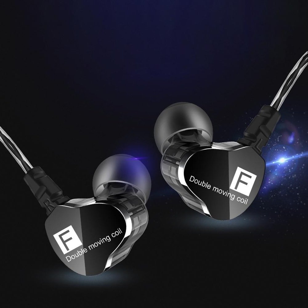 QKZ F910 Dual Dynamic Bass Earbuds With 35mm Wired In Ear Headphones 9