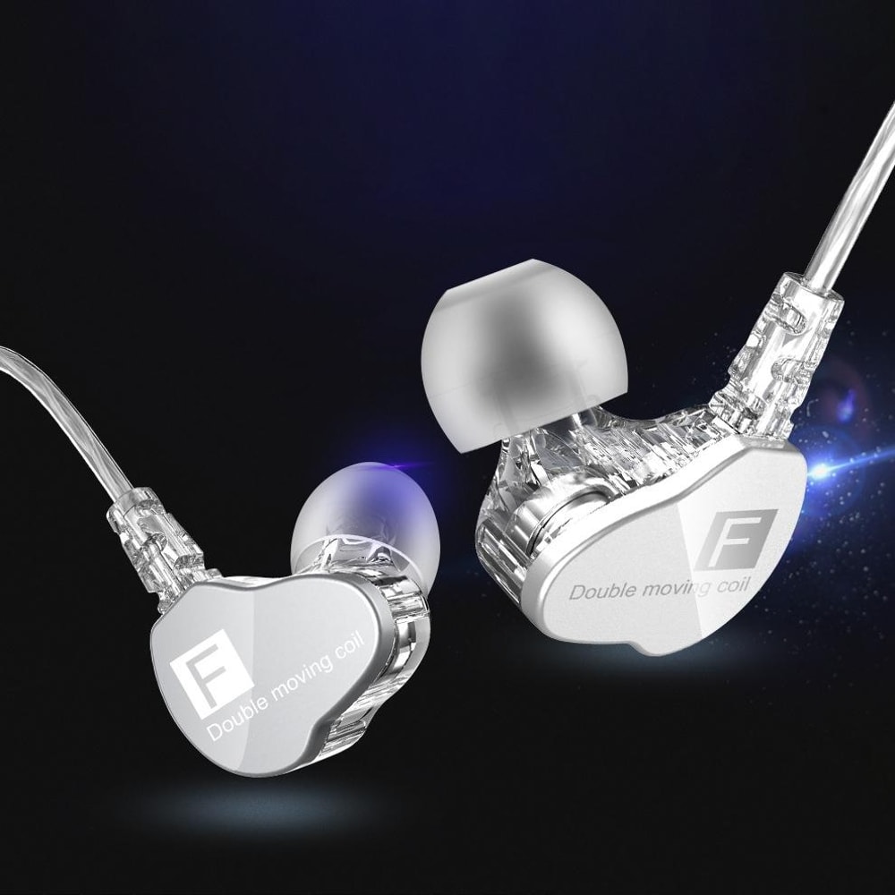 QKZ F910 Dual Dynamic Bass Earbuds With 35mm Wired In Ear Headphones 5