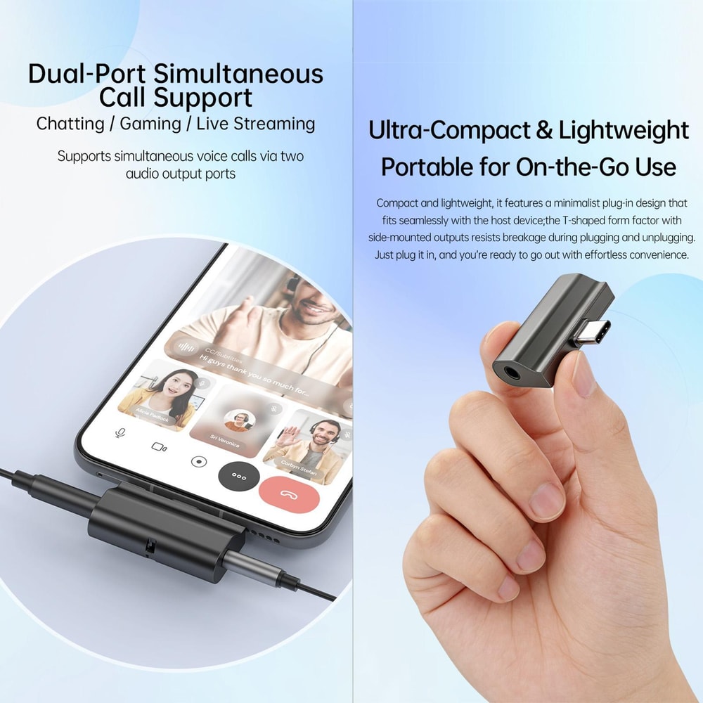 USB C DAC Audio Adapter With 35mm 44mm Balanced Headphone Jack 5