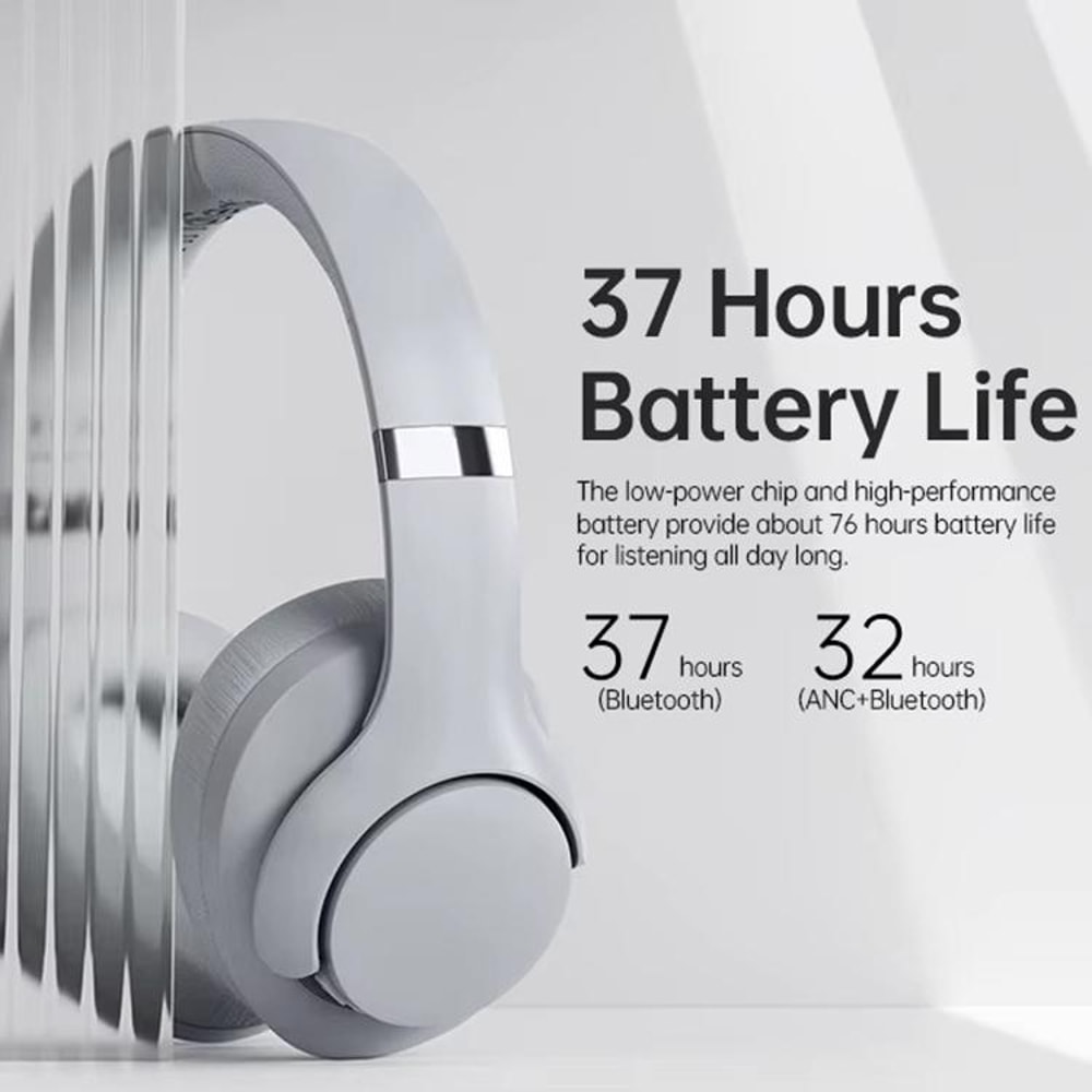 BT048 ANC Bluetooth 53 Wireless Headphones With Noise Reduction 37H Playtime 9
