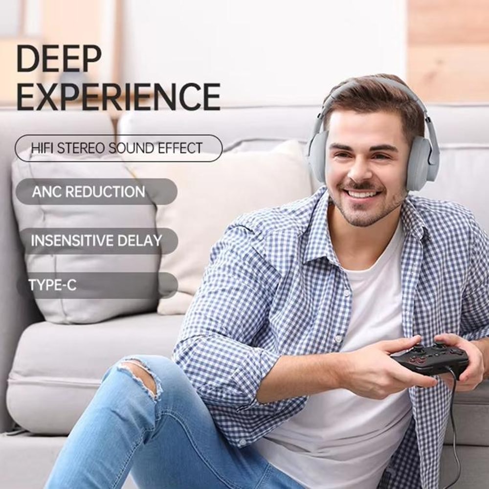 BT048 ANC Bluetooth 53 Wireless Headphones With Noise Reduction 37H Playtime 11