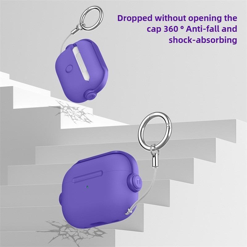 AirPods Pro 3 Protective Case With Ring Strap Shockproof TPU PC Cover 10