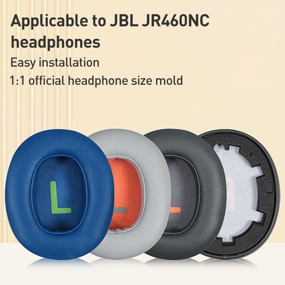 JBL JR460NC Protein Leather Replacement Ear Pads For Comfortable Noise Isolating Headphones 1