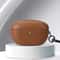 Luxury Sony WF 1000XM5 Case In Oily Leather With Secure Snap Lock Charging Access 13