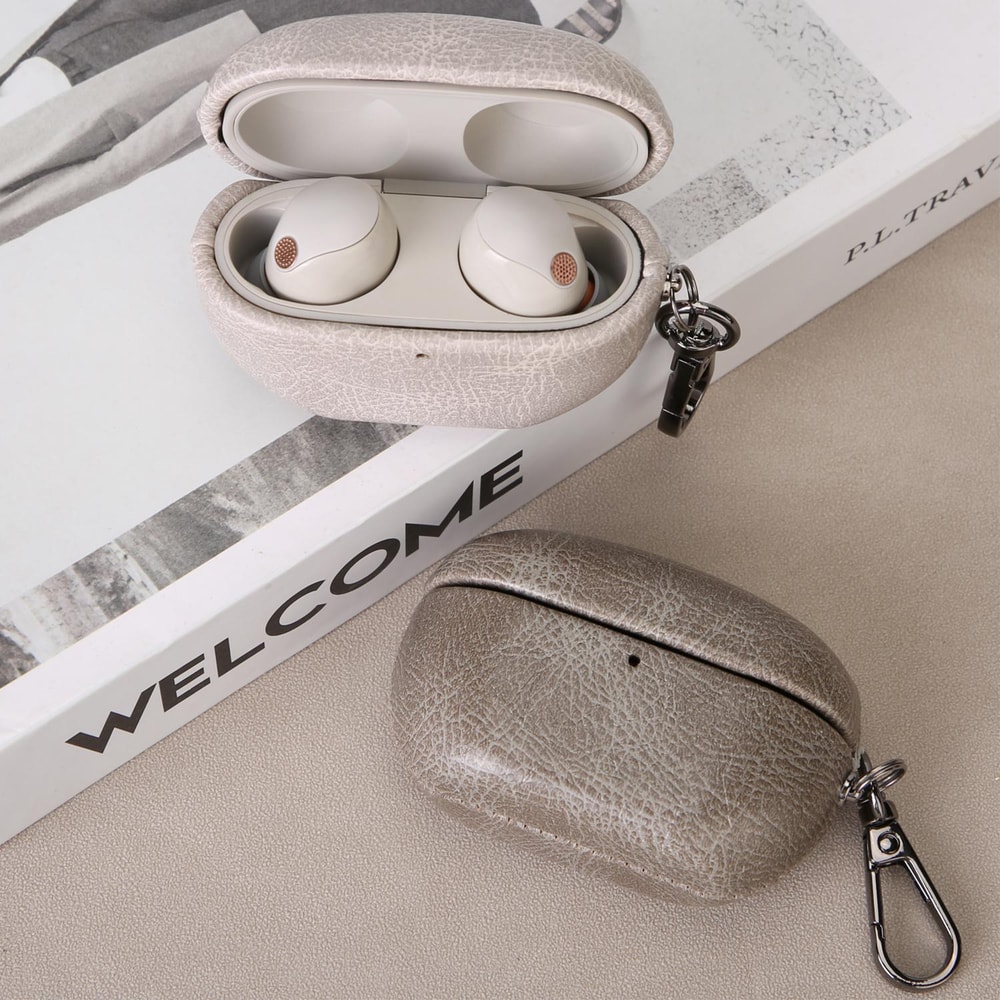 Retro Crazy Horse Leather Case For Sony WF 1000XM5 Wireless Earbuds 13