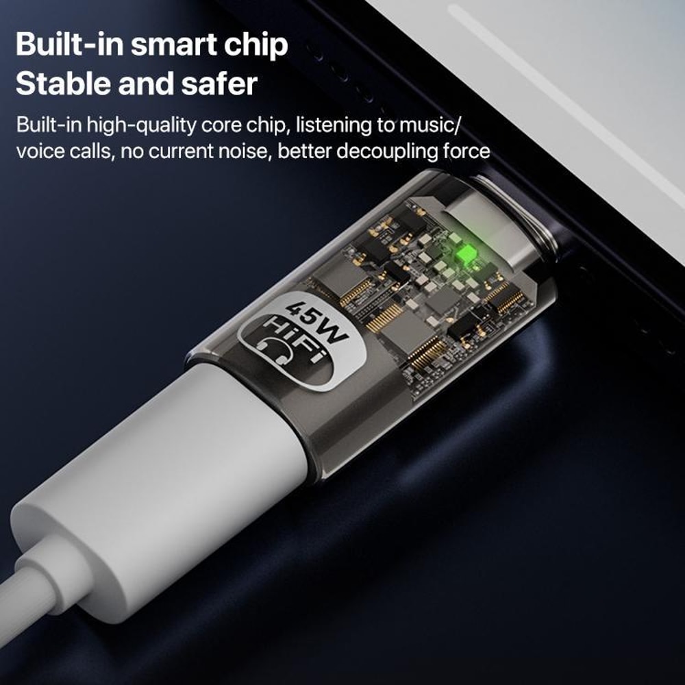 45W USB C To Lightning Audio Fast Charging Adapter 7