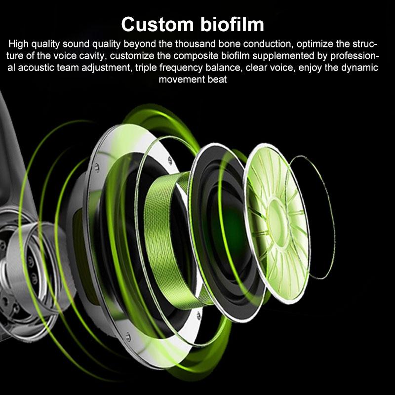 Langsdom BE17 Bone Conduction Headphones with 32GB Memory & IPX8 Waterproof Bluetooth