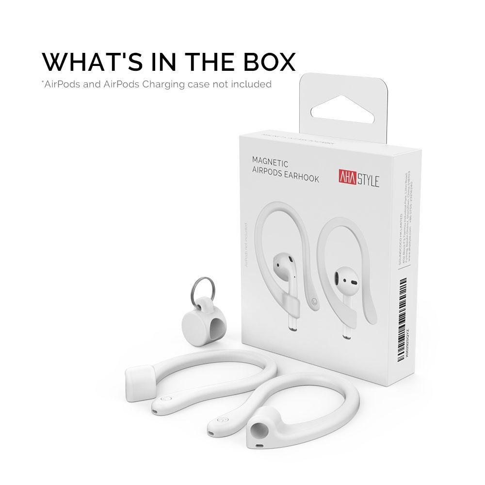 AhaStyle Magnetic AirPods Ear Hooks Silicone Anti Loss Holders For AirPods Pro AirPods 123 8