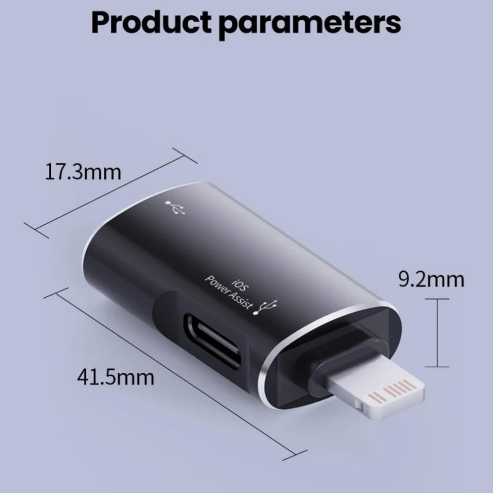 8 Pin To USB C OTG Audio Adapter With USB Flash Drive Support 6