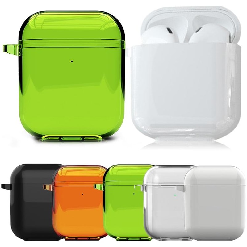 GlowShield Silicone AirPods Case Cover For AirPods 12 With Fluorescent Protection 1