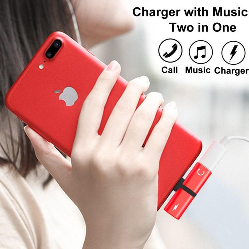 2 In 1 Lightning Audio Adapter With Charging And Call Support 4