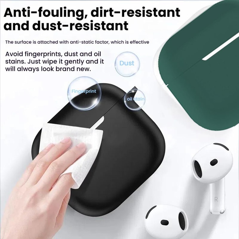 AirPods 4 Silicone Protective Case Set With Anti Lost Strap And Carry Hook 6