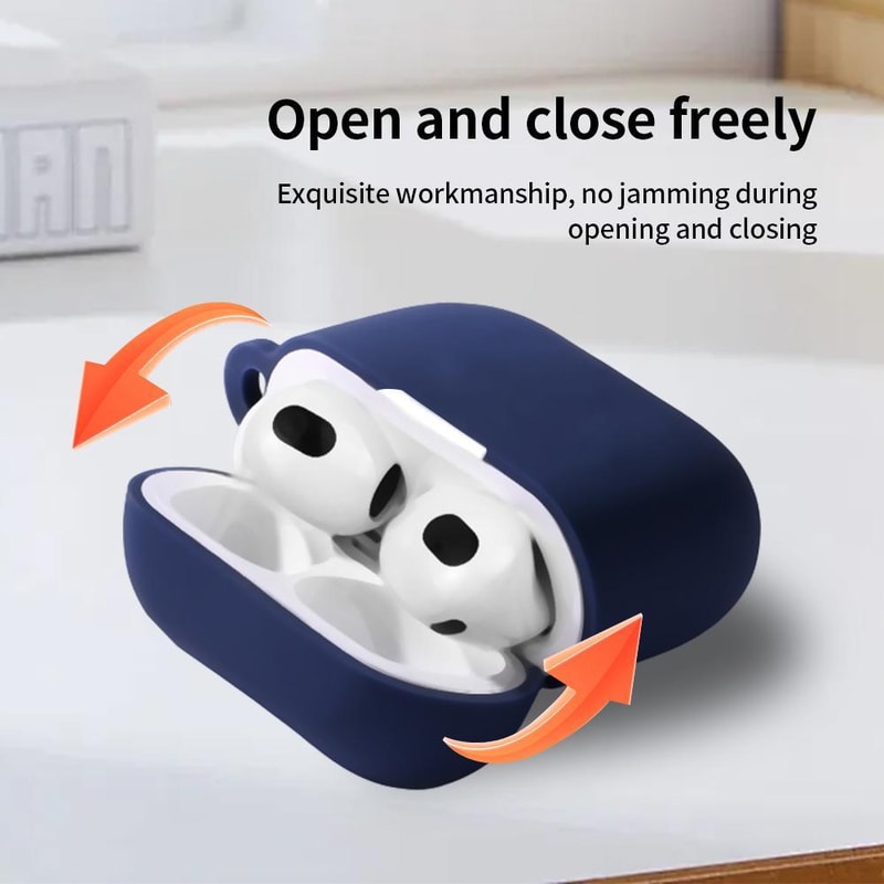 AirPods 4 Silicone Protective Case Set With Anti Lost Strap And Carry Hook 10