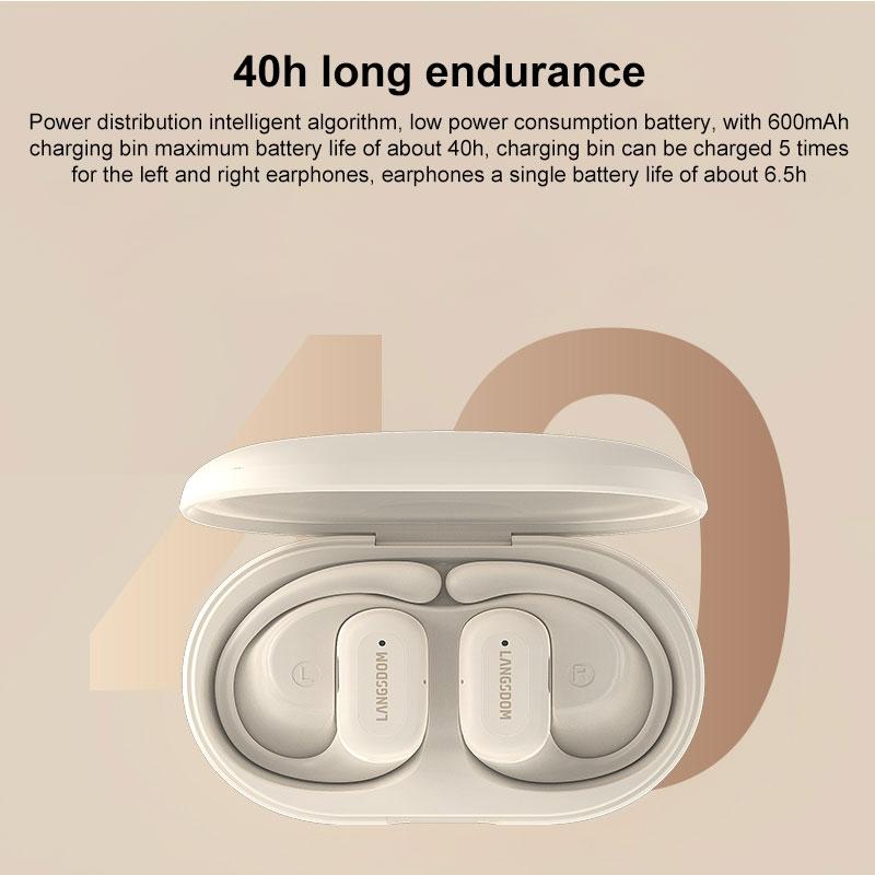 Langsdom TS19 Open Ear Bluetooth Earbuds With ENC Noise Cancellation And IPX5 Waterproof Design 2