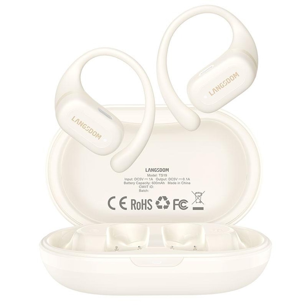 Langsdom TS19 Open Ear Bluetooth Earbuds With ENC Noise Cancellation And IPX5 Waterproof Design 9