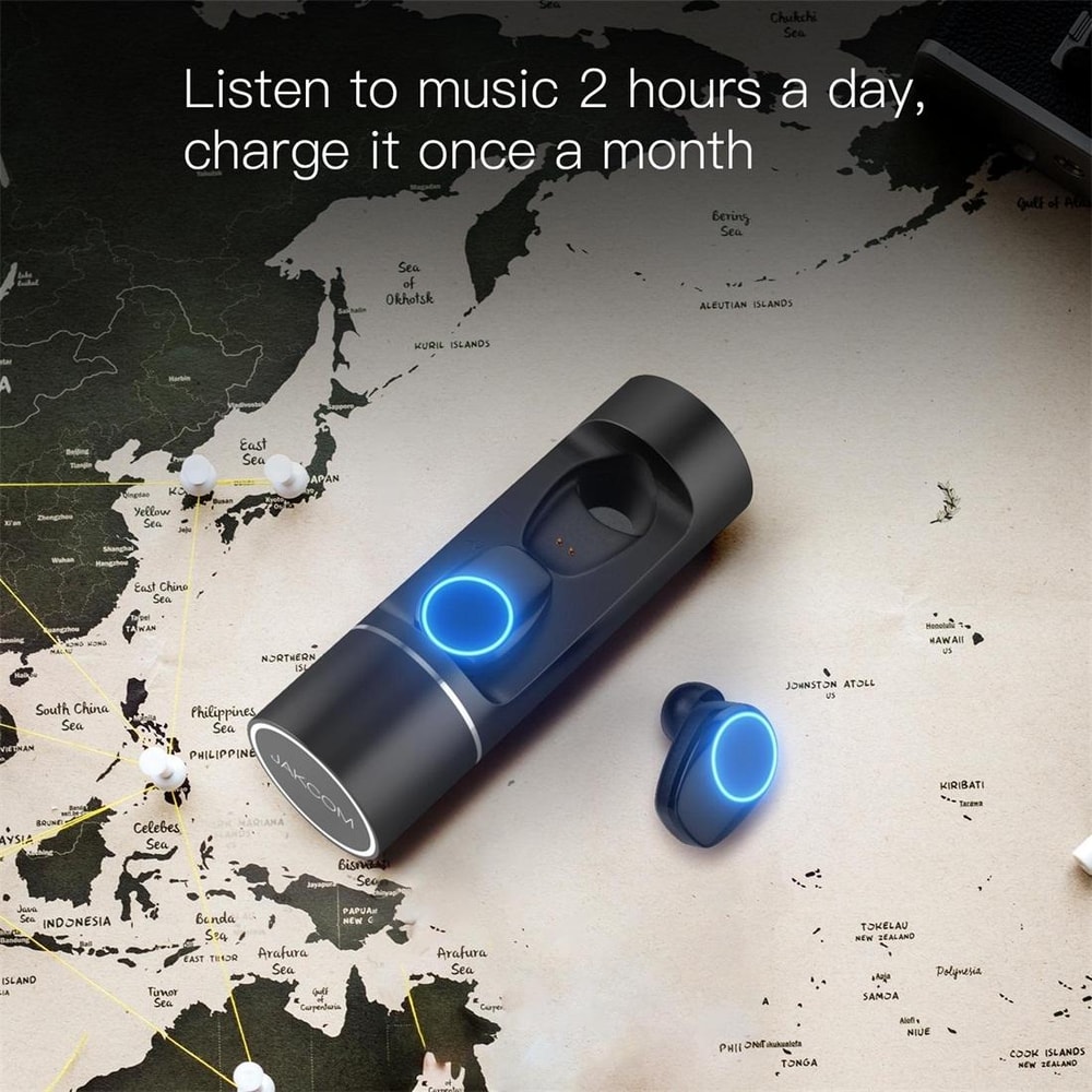 JAKCOM Waterproof TWS Wireless Earbuds With Bluetooth 50 Charging Case 7