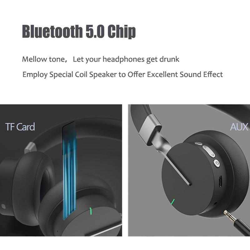 P3 Bluetooth 50 Wireless Gaming Headphones With Super Bass Mic FM Mode 3