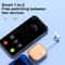 AI Voice Control Bluetooth Earphone With LED Display Retractable Cable 6