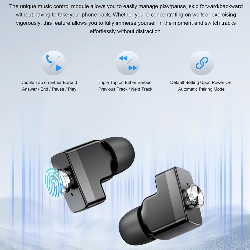 GT95 Smart Watch Earbuds With 153 IPS Display Bluetooth Calling Health Tracking 5