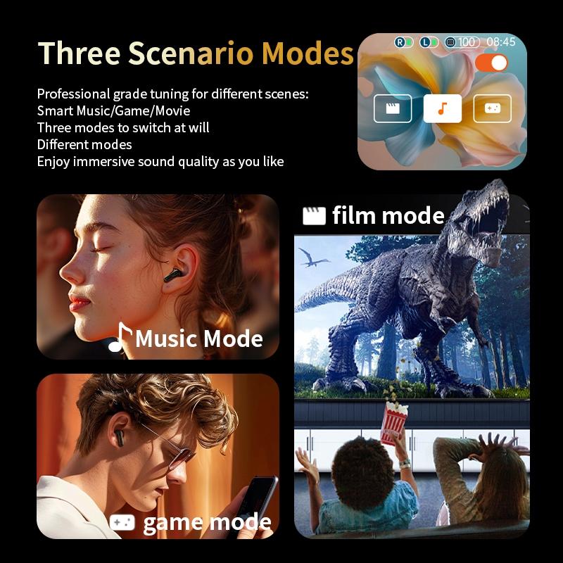 LY30 Smart Touch Screen Wireless Earbuds With ANC ENC Noise Cancellation Bluetooth 54 7