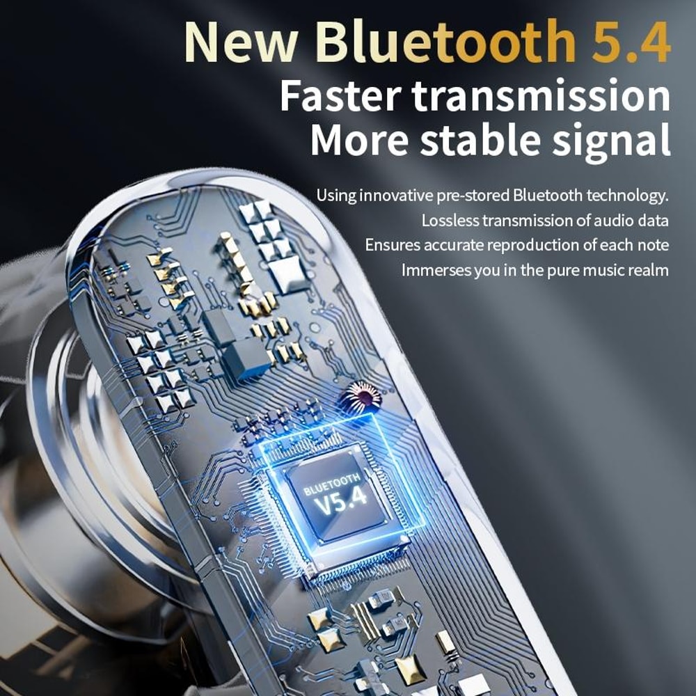 LY30 Smart Touch Screen Wireless Earbuds With ANC ENC Noise Cancellation Bluetooth 54 8
