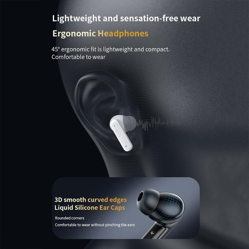 LY30 Smart Touch Screen Wireless Earbuds With ANC ENC Noise Cancellation Bluetooth 54 3