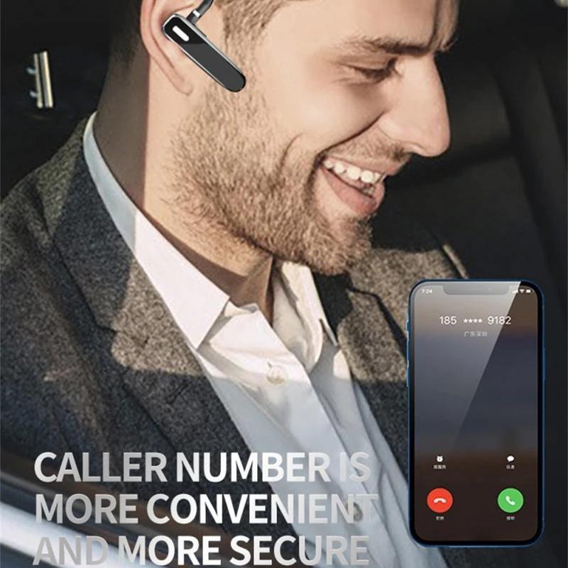 K50 Bluetooth 53 Wireless Ear Hook Headset With Mic For Driving Work Sports 4