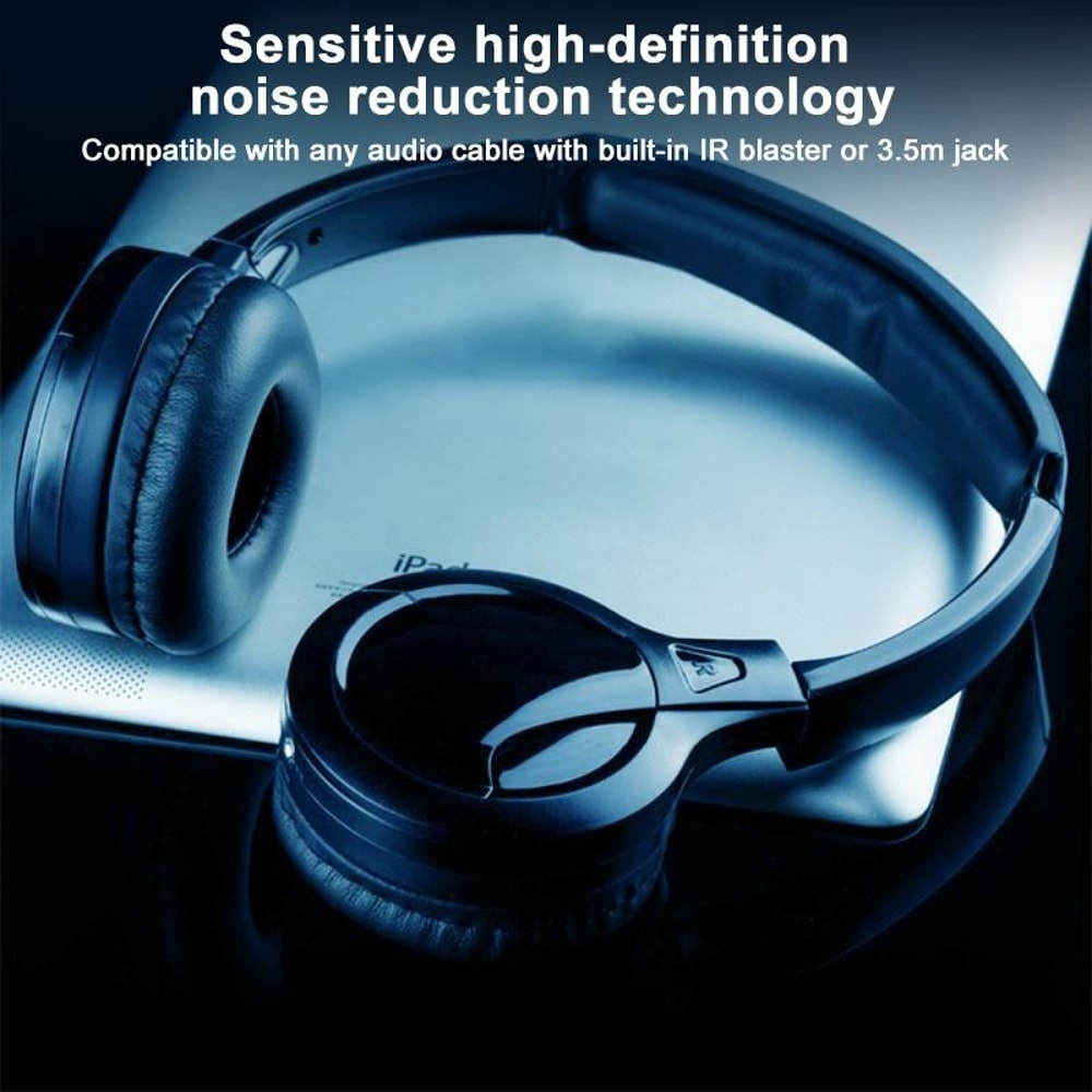 LPT03 Wireless Infrared Car Headphones Dual Channel Stereo Headset For DVD Entertainment 4