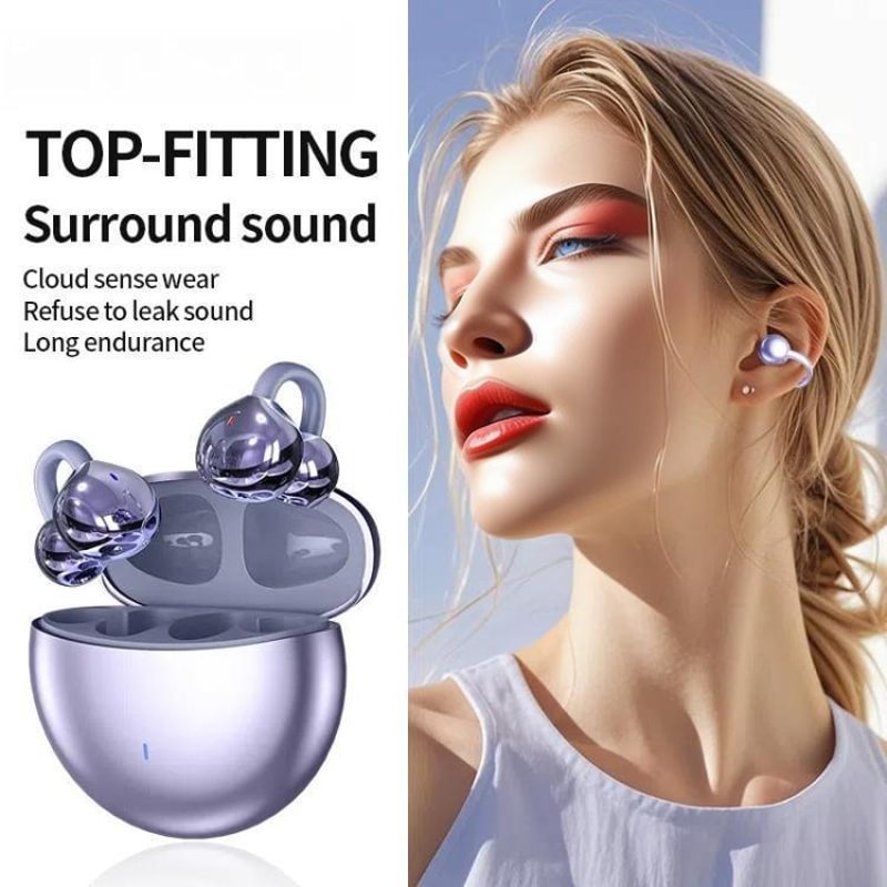 CloudFit Mini Clip On Wireless Earbuds With ENC Noise Cancellation Bluetooth 54 1