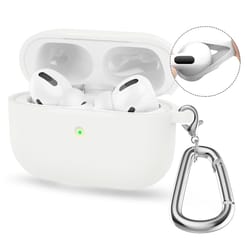 enkay hat prince airpods 4 silicone case with carabiner and anti lost earbud strap