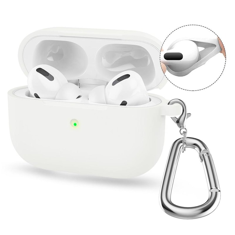 ENKAY Hat Prince AirPods 4 Silicone Case With Carabiner And Anti Lost Earbud Strap 0