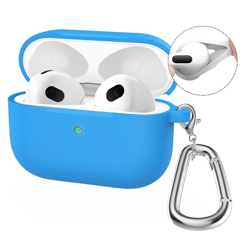 ENKAY Hat Prince AirPods 4 Silicone Case With Carabiner And Anti Lost Earbud Strap 16