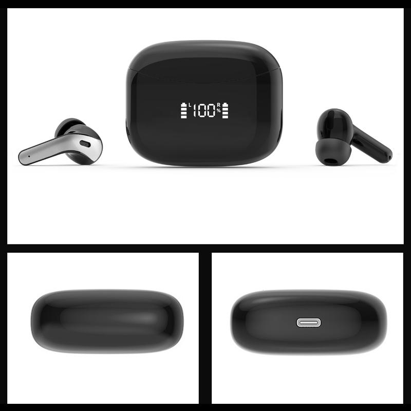 SmartTouch LED Bluetooth Earbuds With Digital Display HiFi Stereo Sound 1