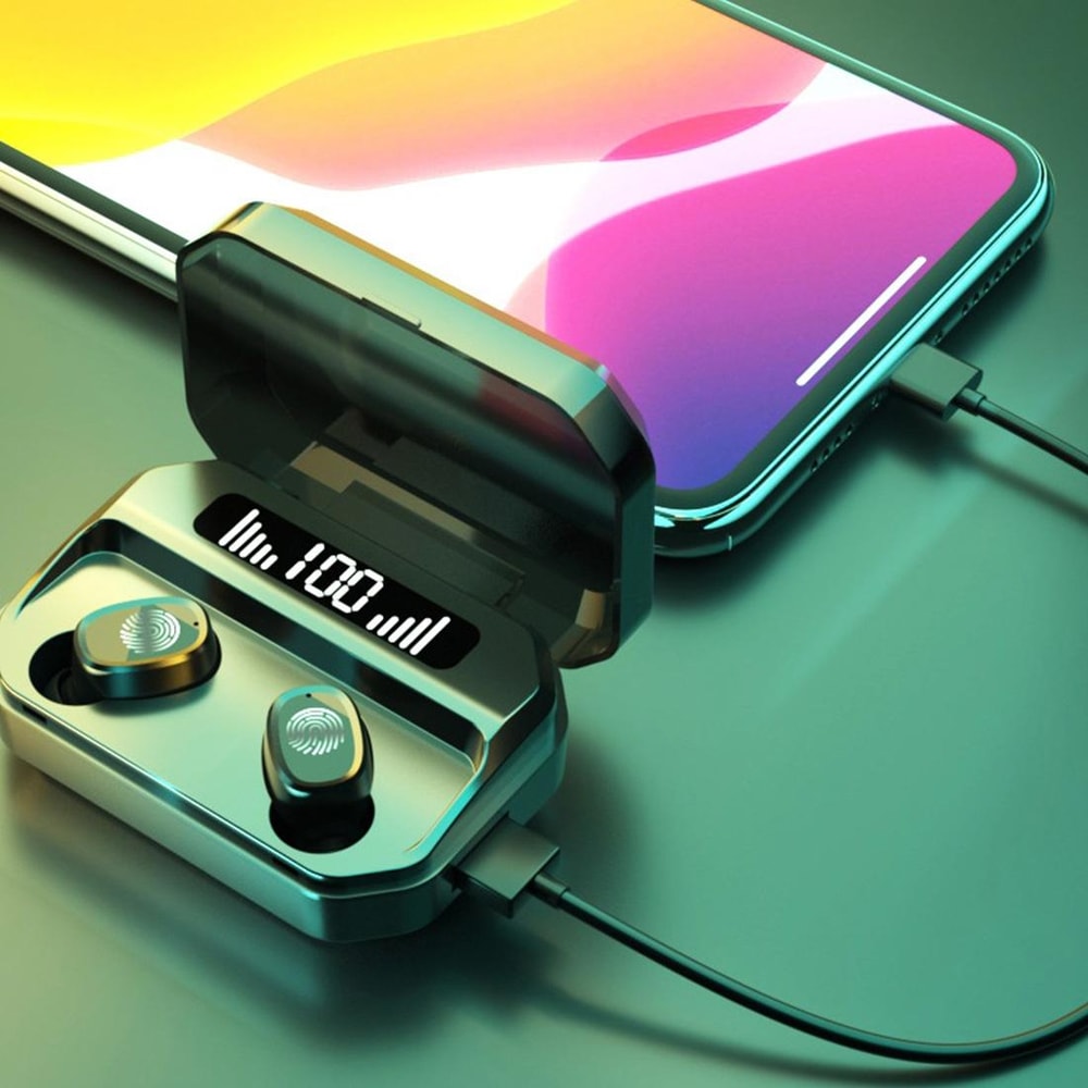 M8 Bluetooth Earbuds With LED Display 2200mAh Charging Case 8