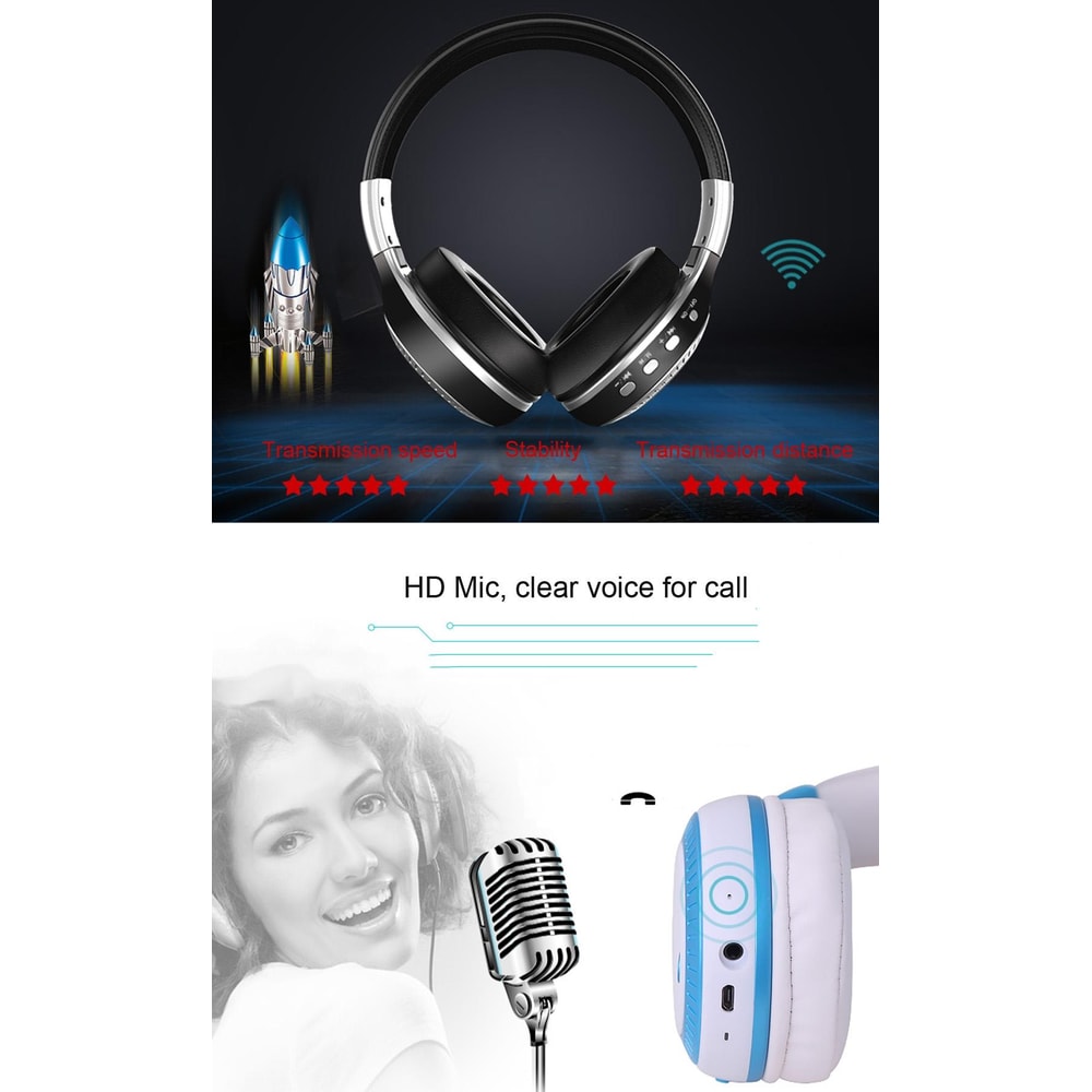 Zealot B19 Foldable Bluetooth Headphones With Display FM Radio 1