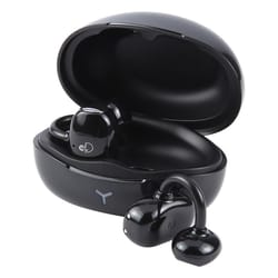 zga gs24 bluetooth ear clip earbuds with noise cancellation & low latency audio