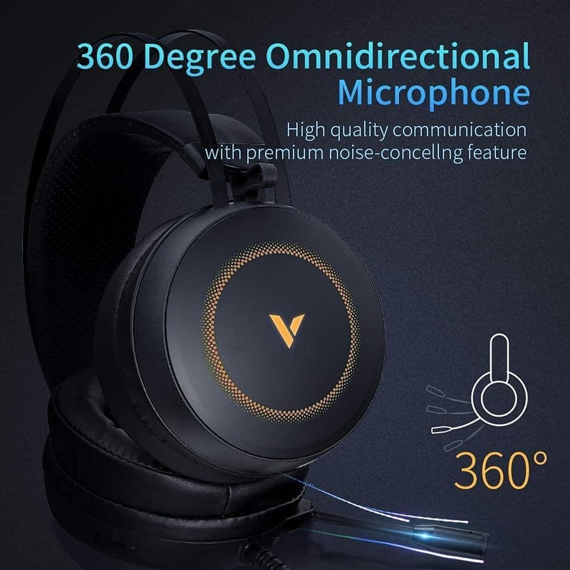 Rapoo VH160 RGB Gaming Headset With Virtual 71 Surround Sound Noise Cancelling Mic 5
