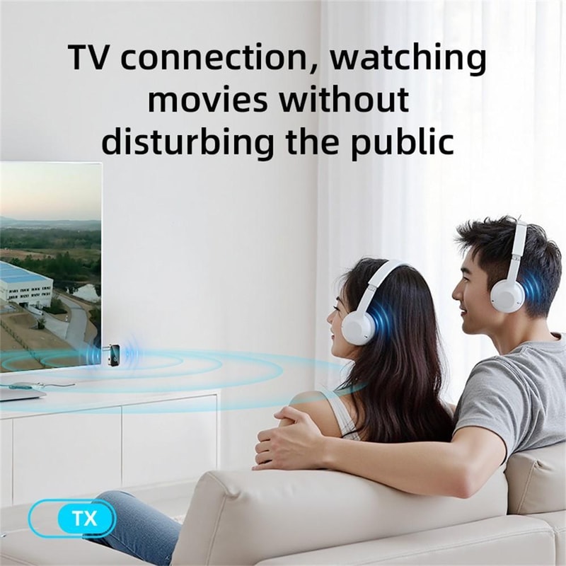 B4S Bluetooth 53 AUX Adapter For Car TV Wireless Audio Transmitter Receiver 5